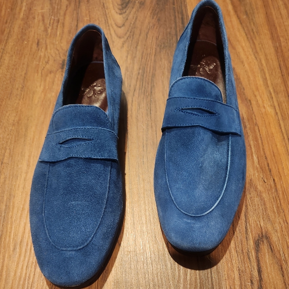 Women's Bougeotte Suede Slip On Penny Loafers